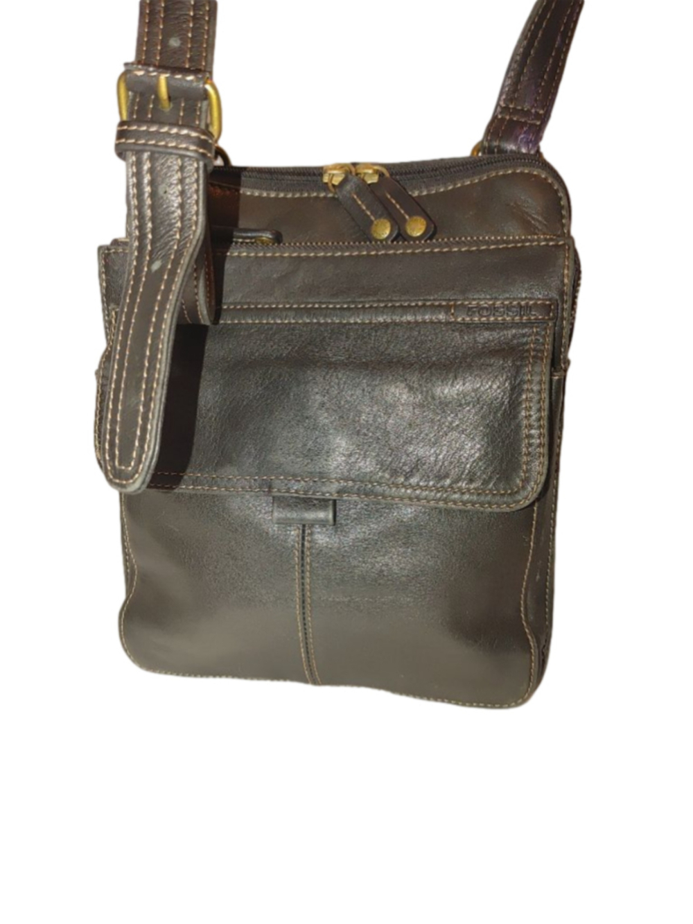 Fossil (ZB 8944) Vintage Leather Organizer Crossbody Nag
